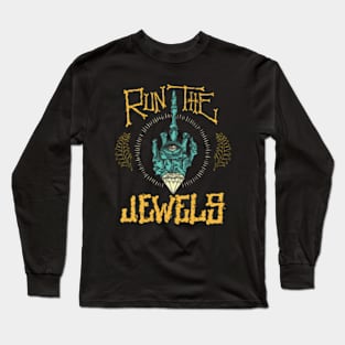 Vintage run one finger Long Sleeve T-Shirt